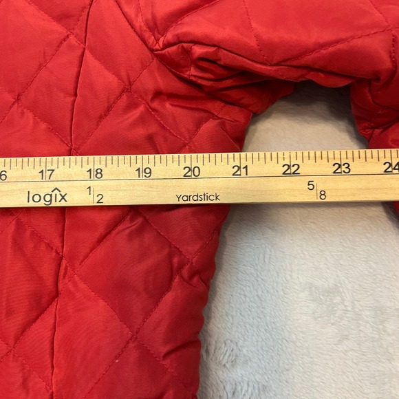 Nine West Separates Red Quilted‎ Full Zip Puffer Jacket Women's L - Picture 7 of 14